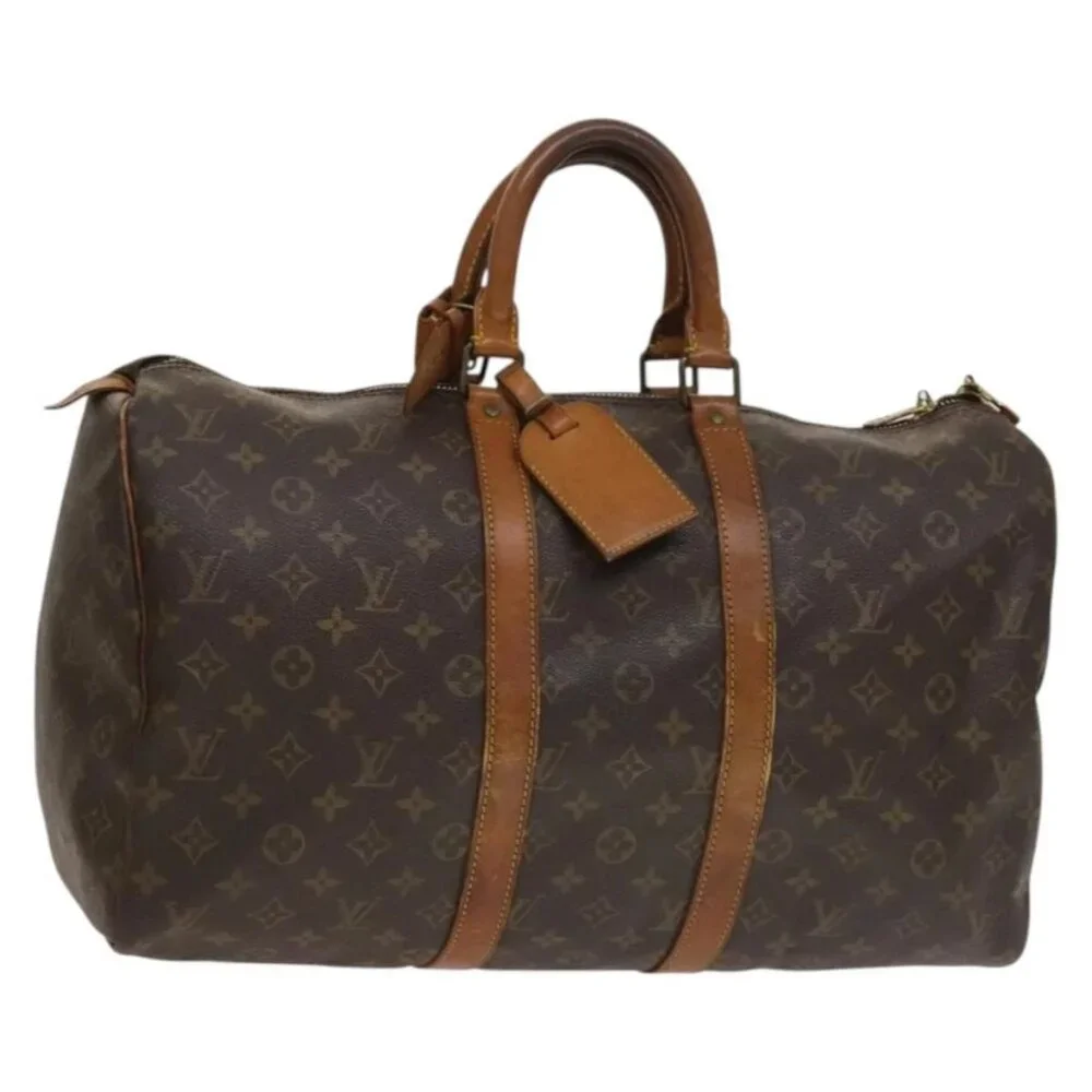LOUIS VUITTON Monogram Keepall 45 Boston Bag M41428 LV Auth 127942